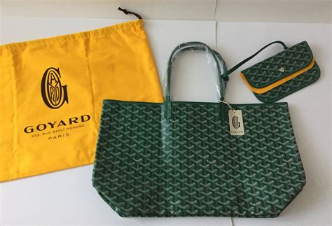 goyard tote grün|goyard st louis tote pm green.